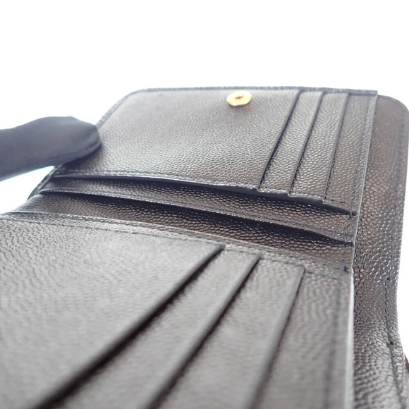 Authentic YSL Cassandra Leather Zip Around Bifold Wallet - Picture 8 of 9